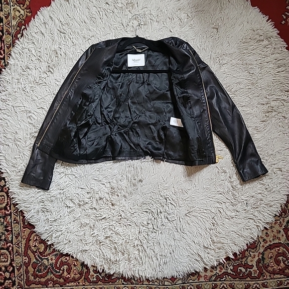 Blumarine Blugirl Black Lamb Leather Jacket Moto Motorcycle Made in Italy Medium - Picture 10 of 13
